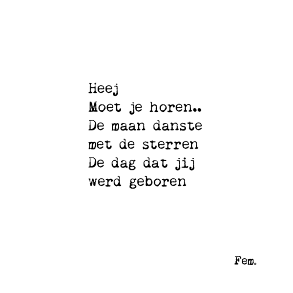 Muursticker - Heej moet je horen - Afbeelding 2