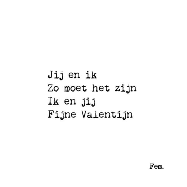 Kaart met plankje- Fijne valentijn