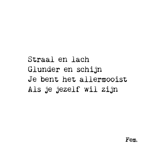 Kaart -Straal en lach