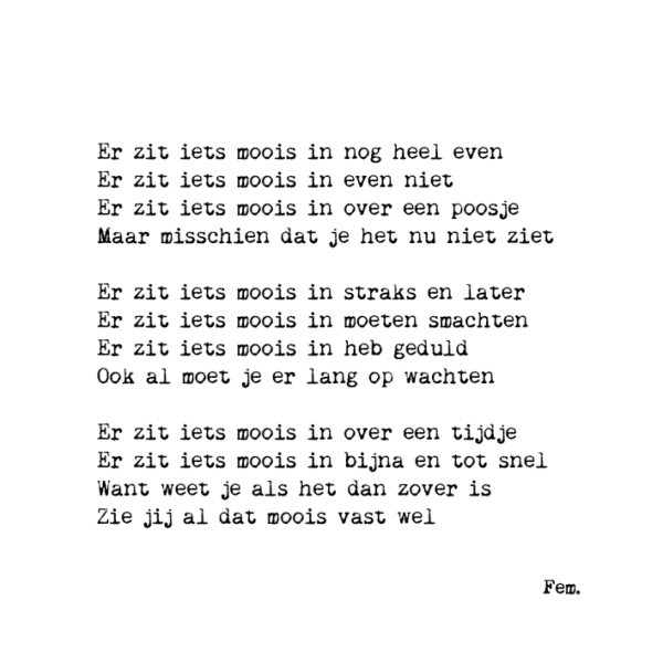 Kaart - Iets moois