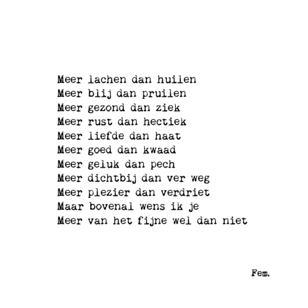 Kaart - Meer lachen dan huilen